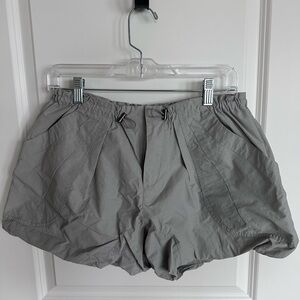 Free People Gray Bubble Shorts